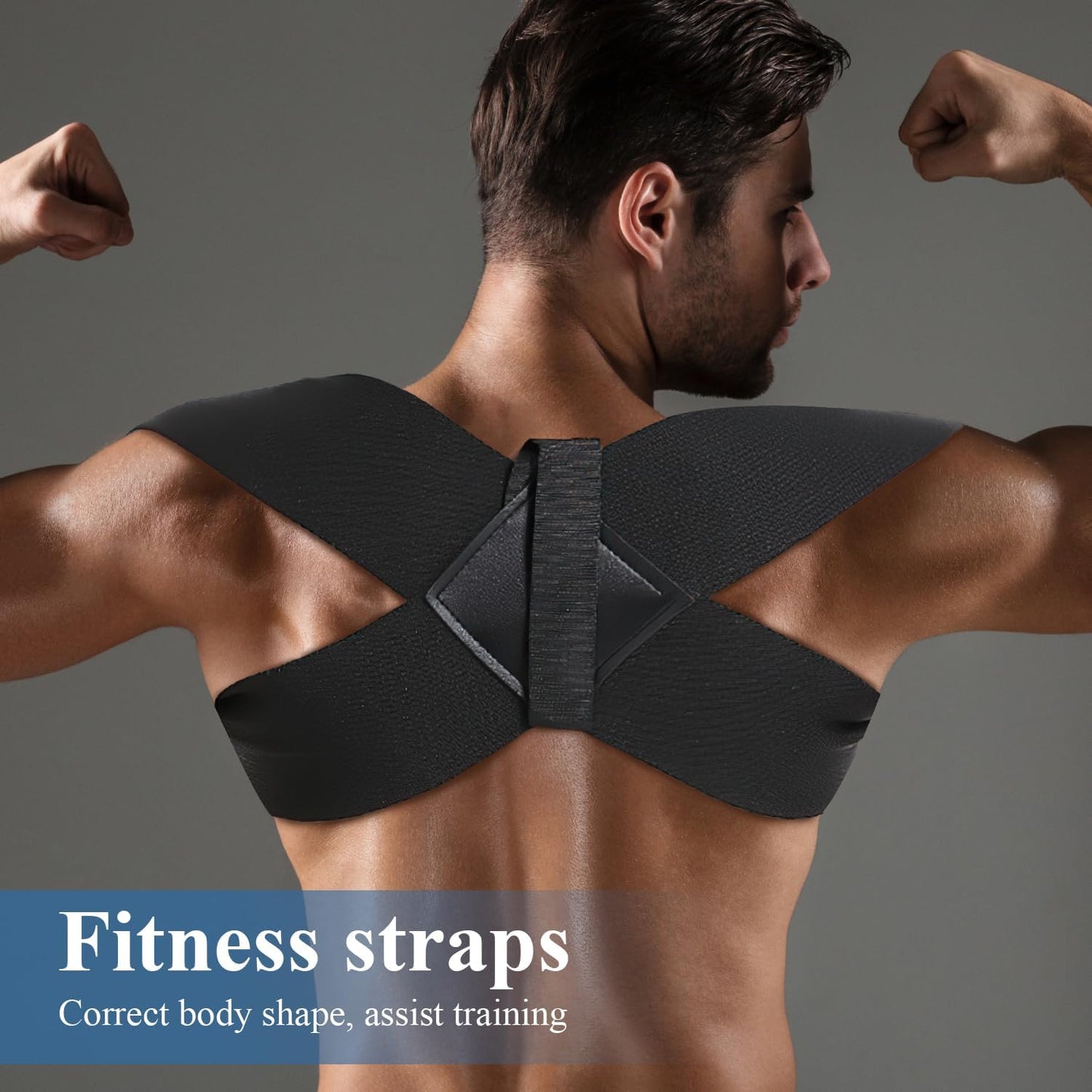 Fitness Posture Corrector Training Straps, Open Shoulder Assist Straps Shoulders - For Weight Training, Chest Straight