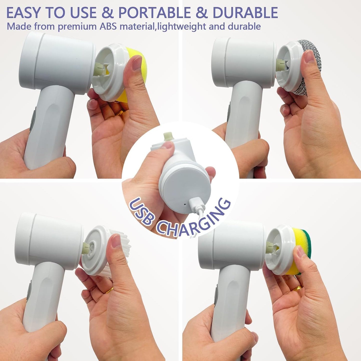Multi-Functional Electric Cleaning Brush 5 in 1 Magic Power