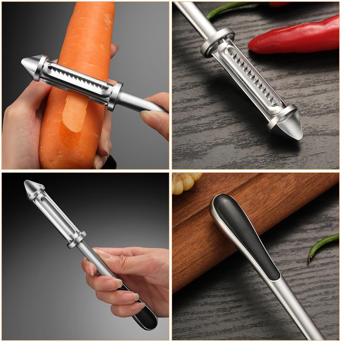 2pcs Zinc Alloy Vegetable Fruit Peelers - Kitchen Tool Home Cooking Food Preparation