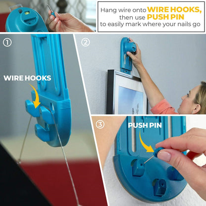 All-in-One Picture Hanging Kit - Picture Leveling and Hanging Tool with 85-Piece Hanging Essentials