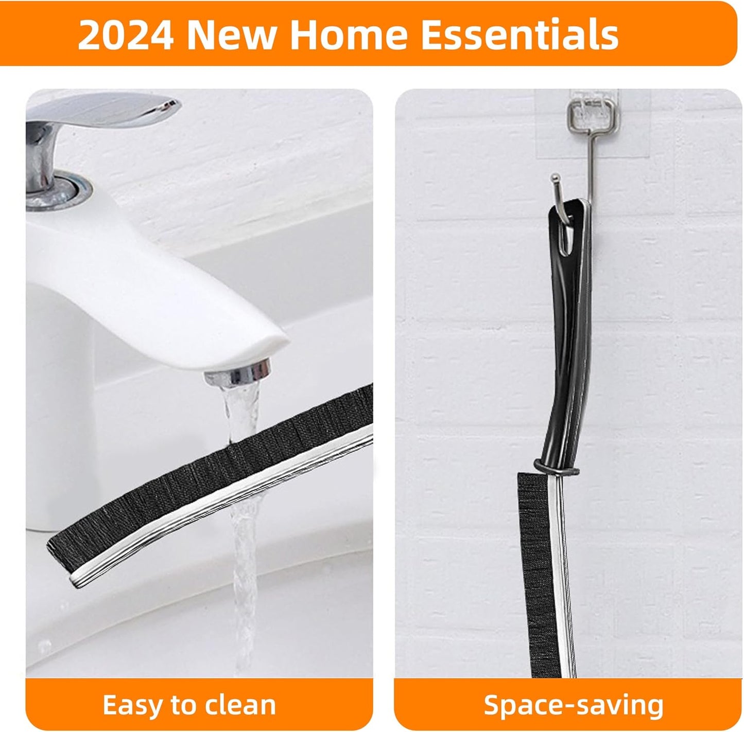 5pcs Hard-bristled Crevice Cleaning Brush for Household Use