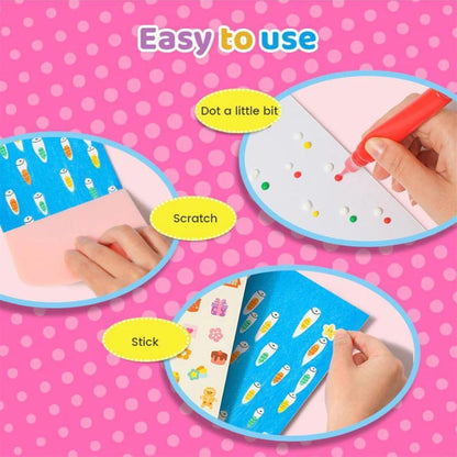 DIY Rainbow Scratch Art - 20Pcs Rainbow Scratch Mini Art Notes Set for Kids