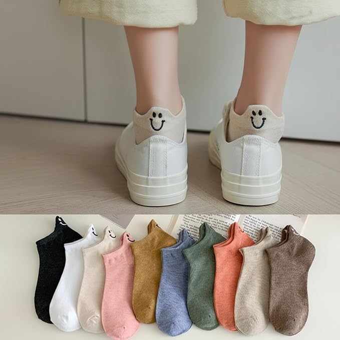 5 Pairs/set Cute Socks Cotton Kawaii Low Cut Ankle Socks