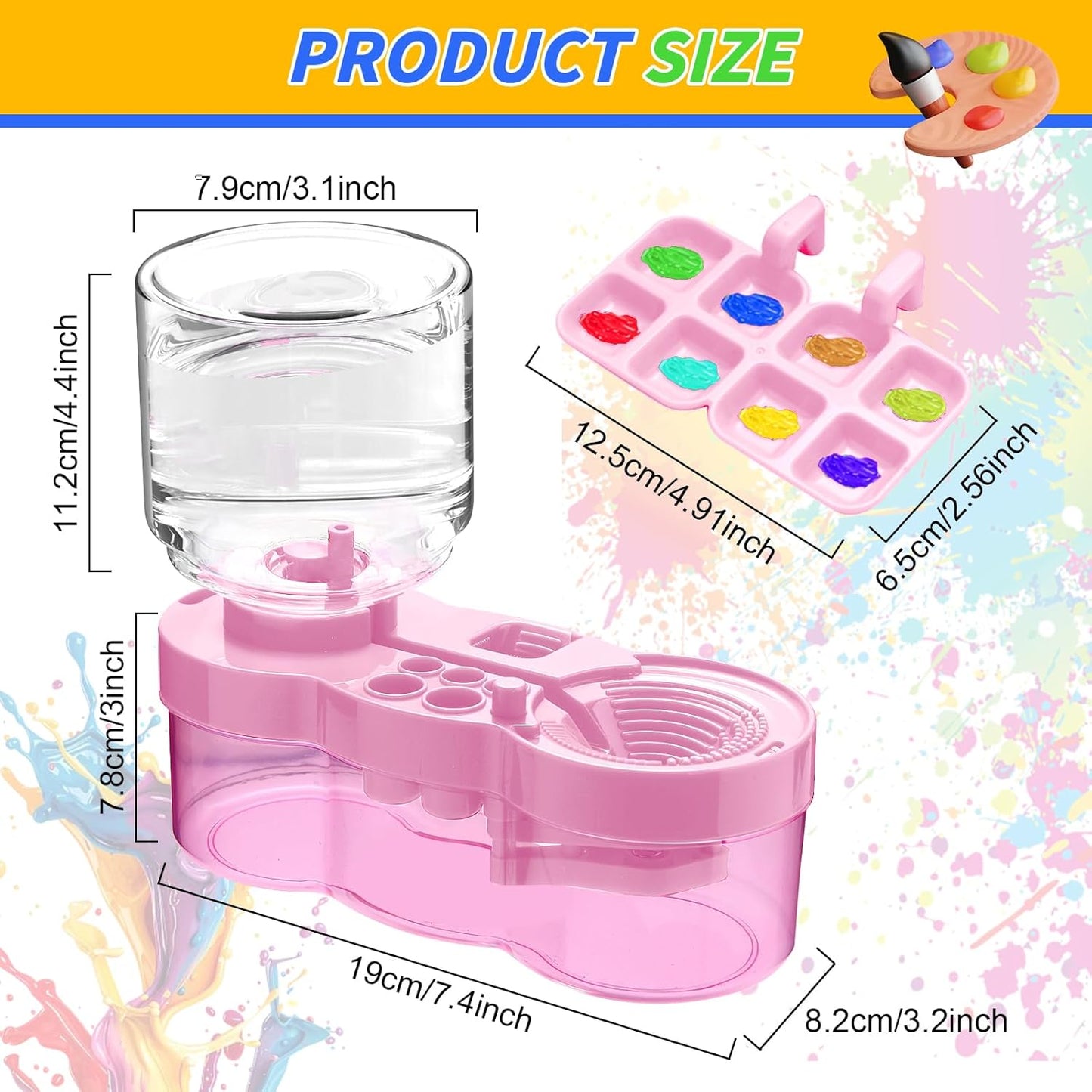 Paint Brush Cleaner Tool - Brush Washer Painting Station