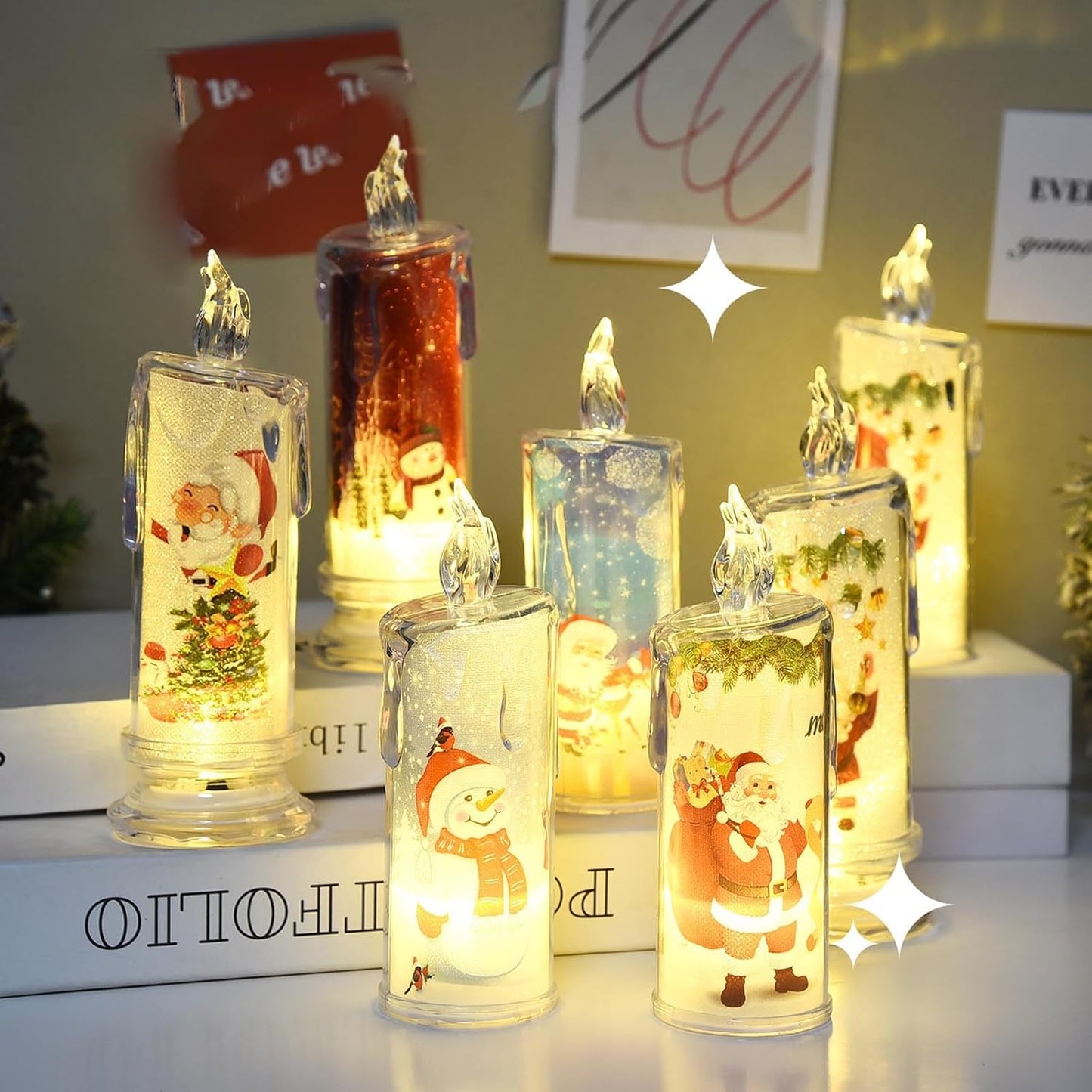 Flameless LED Christmas Candle Lights - An Elegant & Safe Holiday Decor