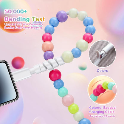 Adorable Pearl Bead USB-C to USB-C Fast Charging Cable (1m)