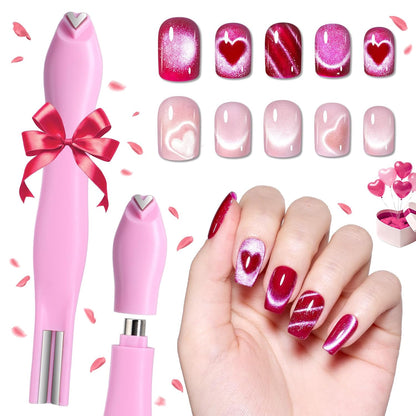 3 in 1 Cat Eye Magnet for Nails Art Tools Heart Shape