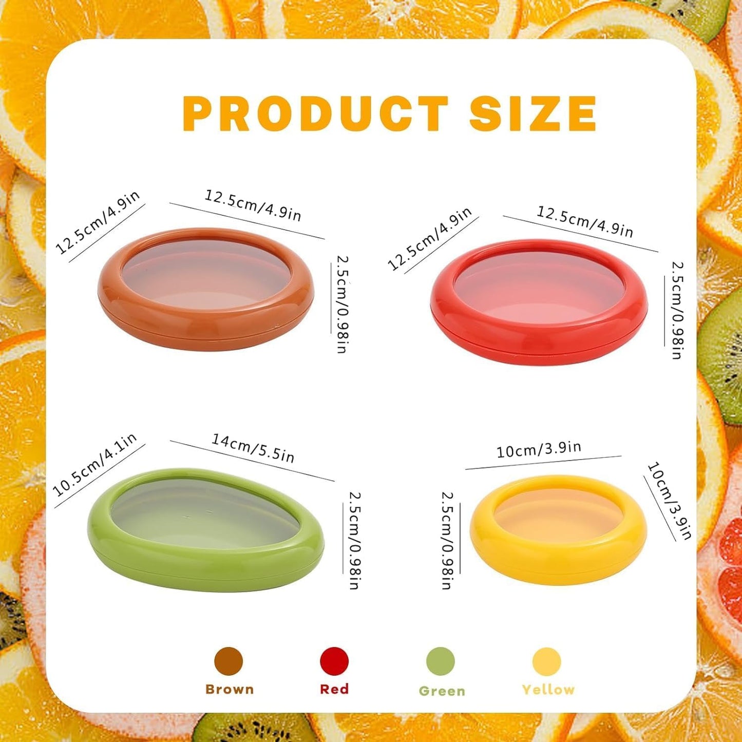 4 Pcs Vegetable and Fruit Storage Containers for Fridge