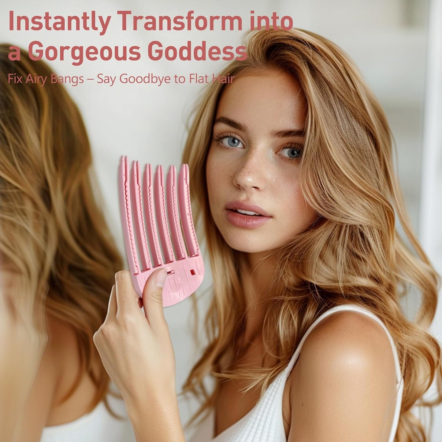 Root Clips for Curly Hair Volume, Magic Volumizing Hair Clips for Creating Fluffy Bangs & Lifting Roots