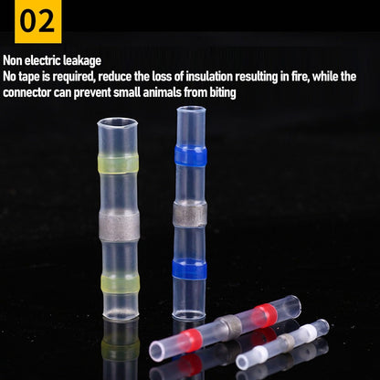 300PCS Heat Shrinkable Wire Connectors Waterproof Sleeve Seal Terminal Kit