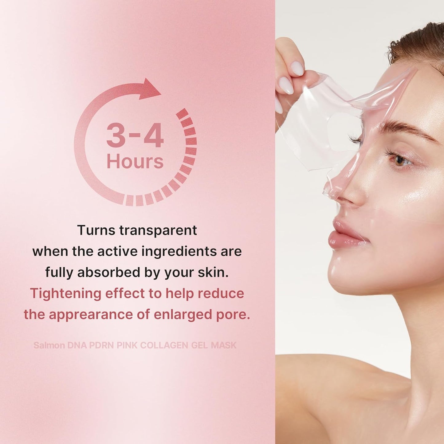 4Pcs/box Pink Collagen Jelly Gel Sleeping Mask, Overnight Face Mask