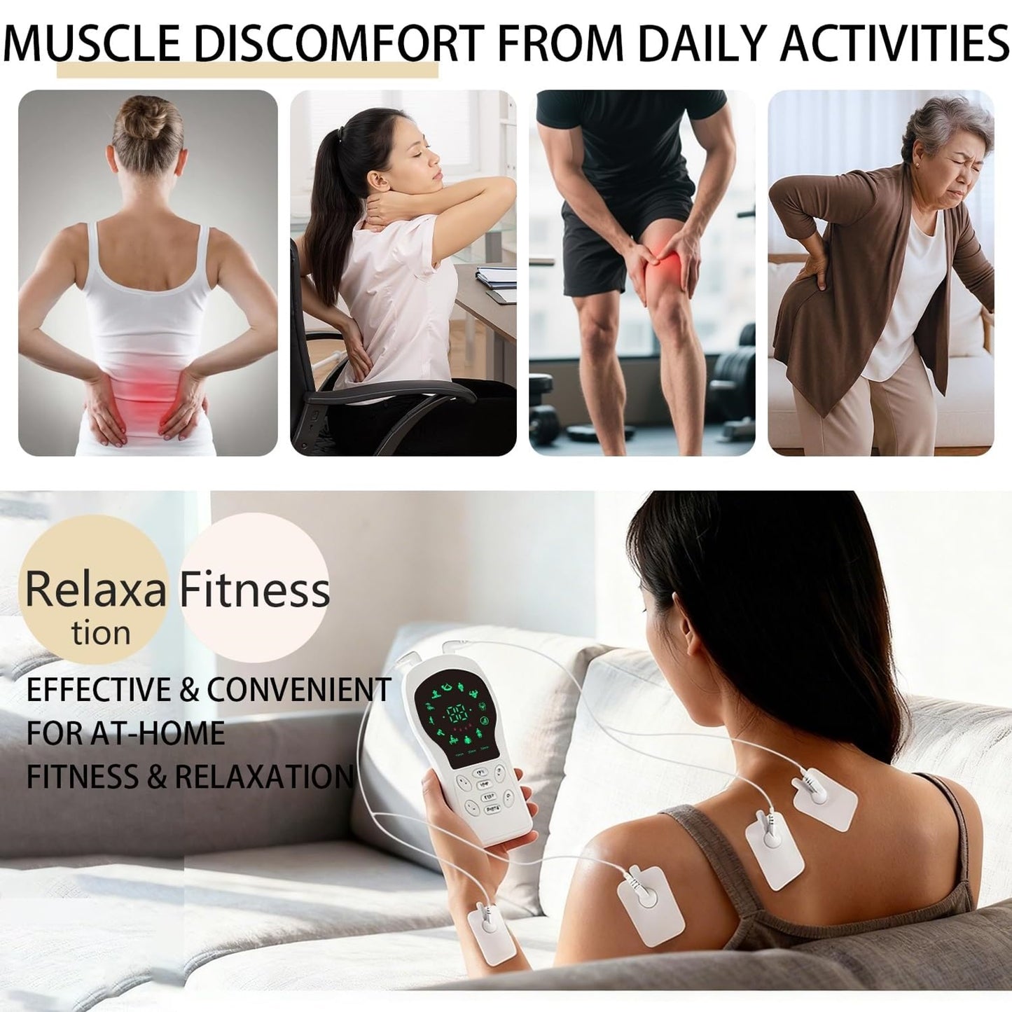 EMS Training 4-Pole EMS Full Body Muscle Stimulation