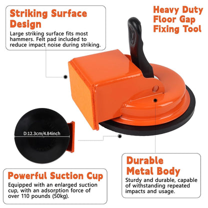 Heavy Duty Flooring Gap Repair Tool – Suction Cup Plank Grabber for Wood, Laminate, Tile