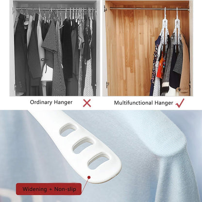 Foldable Clothes Drying Rack Multi-Function Suit Hangers 360° Rotation