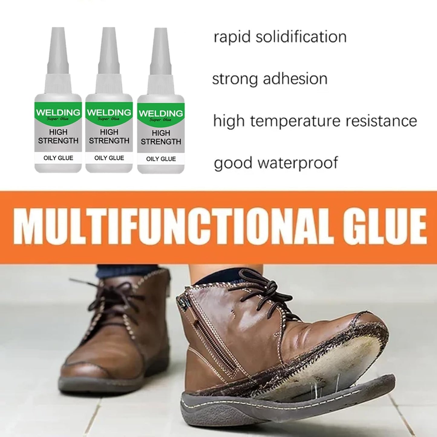 3PCS Welding High-Strength Oily Glue, Multifunctional Glue