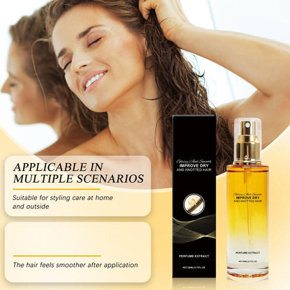 Smoothing Hair Serum Oil Gently Nourishes and Smooths Strands — Daily Hair Care