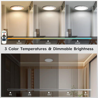 Rechargeable Motion Sensor Ceiling Light, Wireless Ceiling Lights Battery Operated Closet Light with Remote