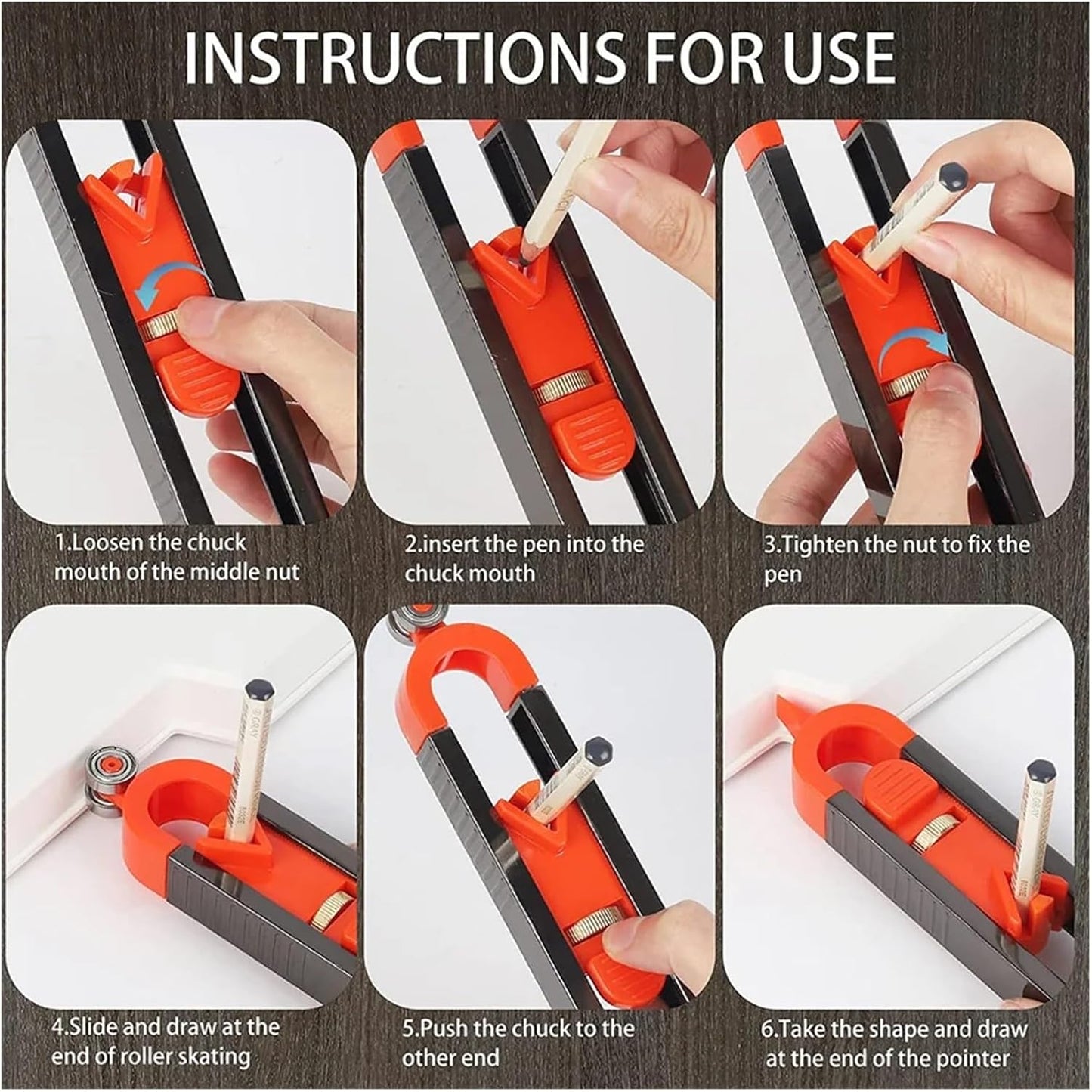 Contour Gauge Scribe Tool, Precise Profile Duplicator, Irregular Shape Profile Tool For Woodworking, Conversion Projects