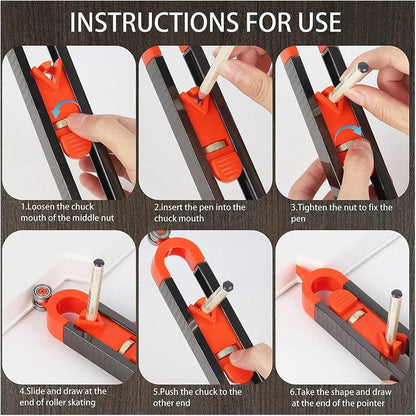 Contour Gauge Scribe Tool, Precise Profile Duplicator, Irregular Shape Profile Tool For Woodworking, Conversion Projects