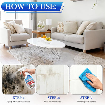 Wall Highly Effective Cleaner Spray for Wood, Tile, Fabric, Bathrooms, Kitchens