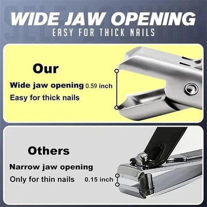 Ultra Sharp Stainless Steel Nail Clippers for Thick Hard Nails