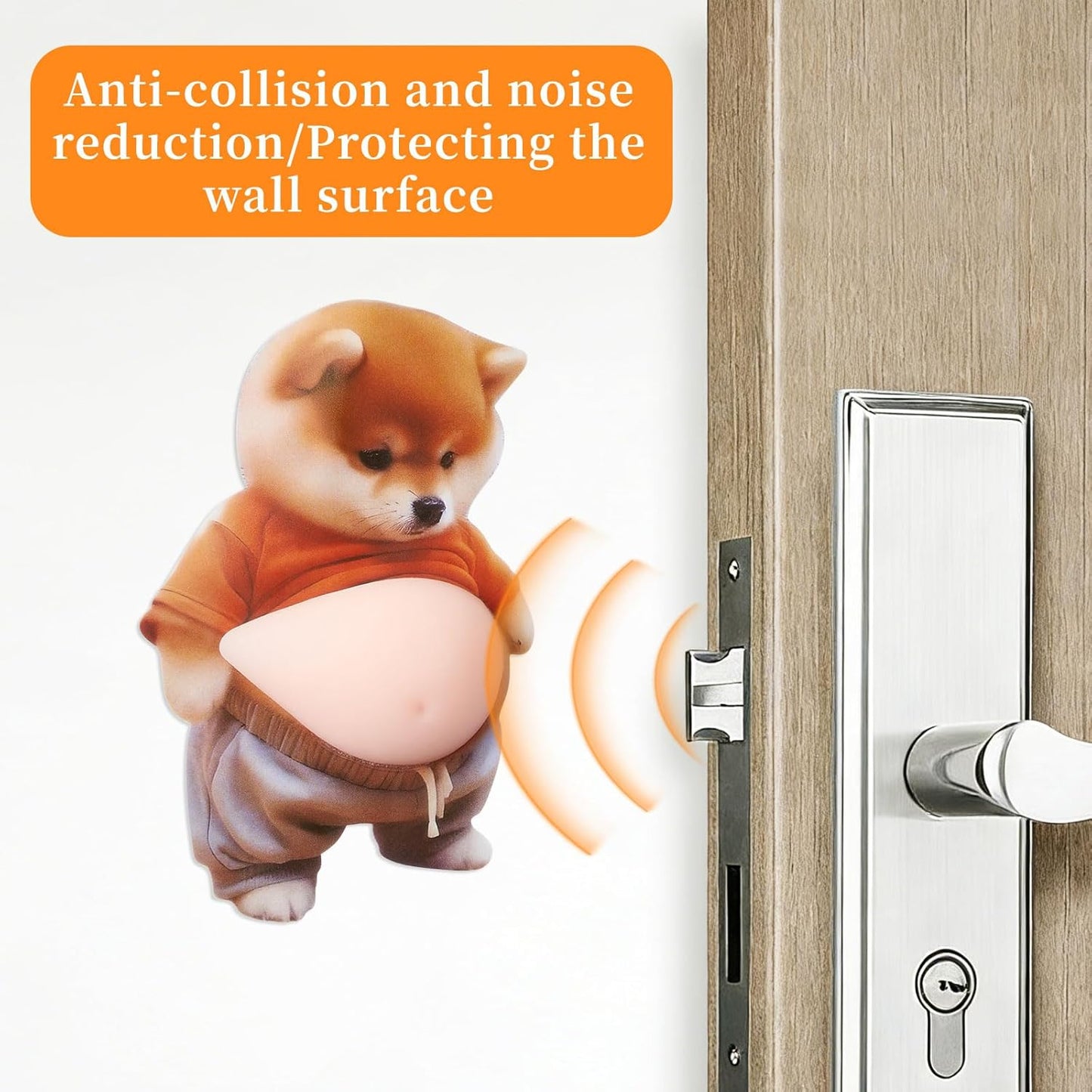 6pcs 3D Shiba Inu Dog Belly Stickers
