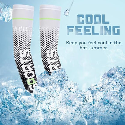 Compression Arm Sleeves UV Sun Protection Arm Sleeves Sports Cooling Sleeves Men Women