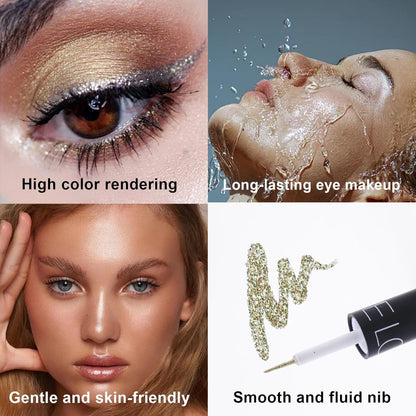 5pcs Diamond Glitter Eyeliner Set - Waterproof, Long-Lasting Sparkle for Eyes