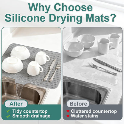 Heat-resistant Silicone Mat for Kitchen Counter or Sink