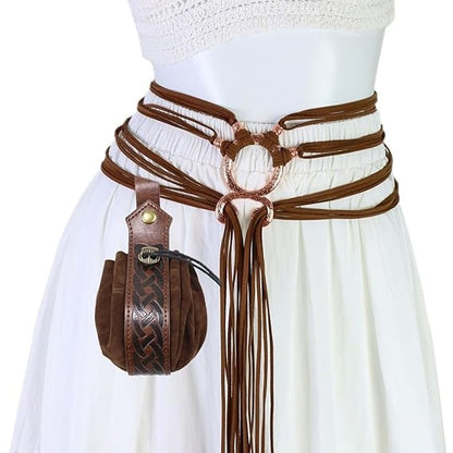 Serpentine Nordic Medieval Renaissance Vintage Style Woven Waist Chain