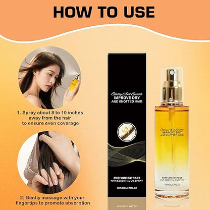 Smoothing Hair Serum Oil Gently Nourishes and Smooths Strands — Daily Hair Care