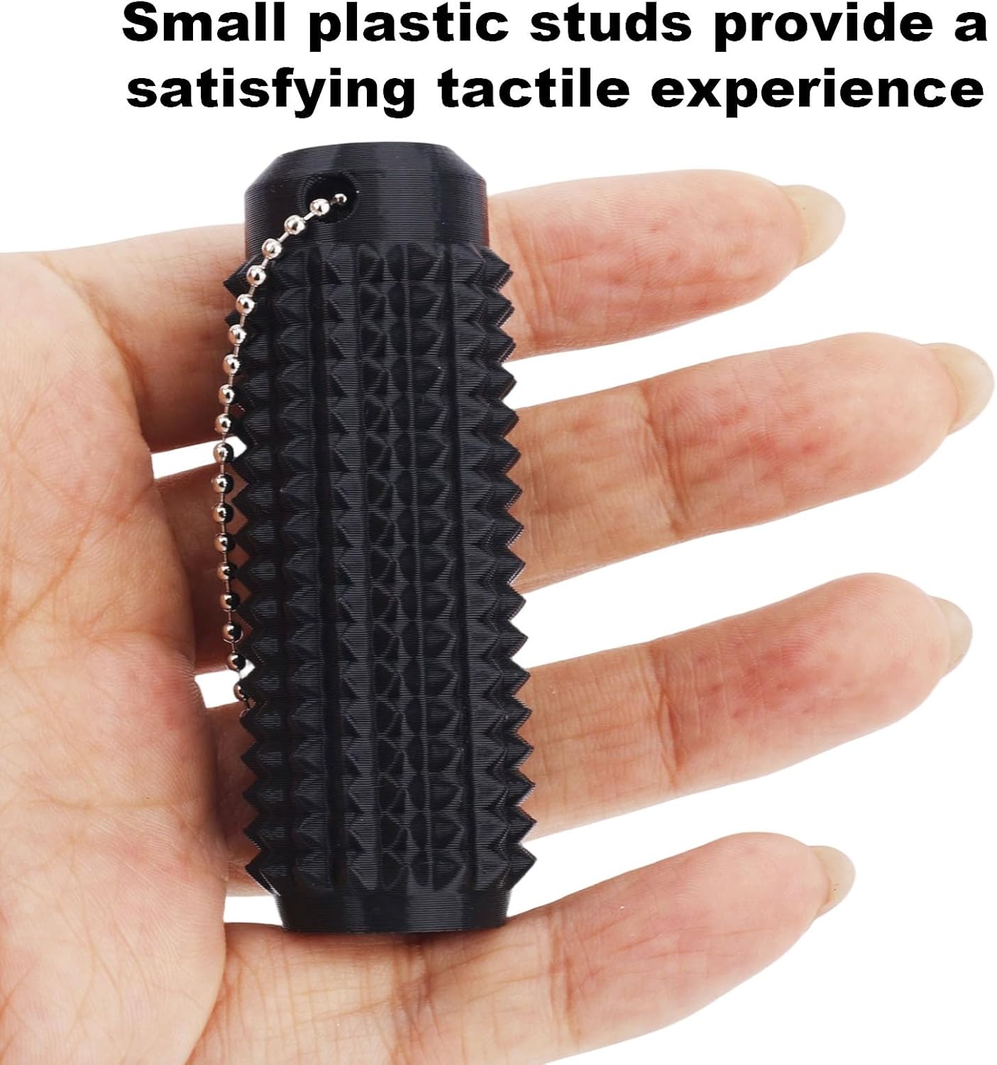 Spiky Sensory Fidget Keychain, Stim Ring Portable Stress Relief Toy