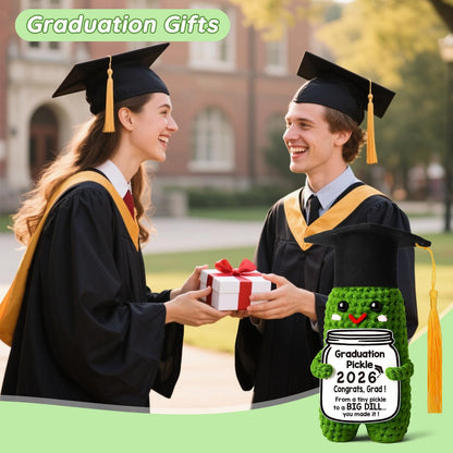 Graduation Gifts Graduation Decorations 2026 Pickle Funny Handmade Crochet Grad Gifts