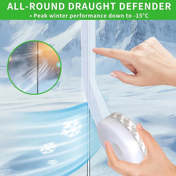Silicone Clear Weather Stripping Door Seal,  Door Draft Stopper for Side of Door, Self-Adhesive Insulation Tape for Gaps (45mm;16Ft)