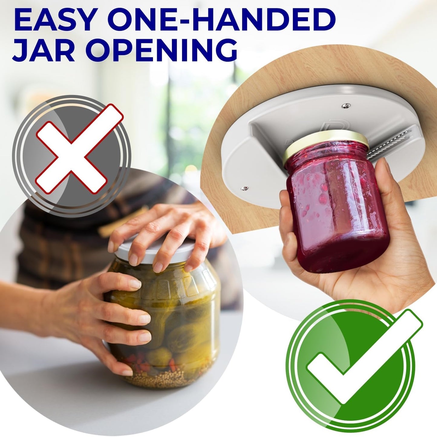 Opener Jar Bottle Lid Can Kitchen Adjustable Manual Quick Simple