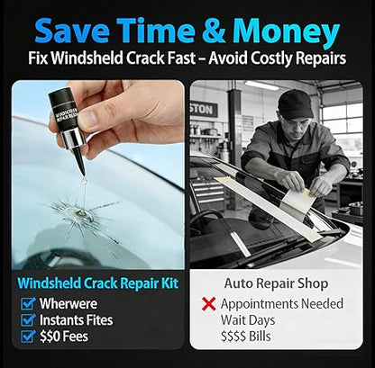 2Pcs Glass Repair Kit, Chipped Windshield Repair Kit