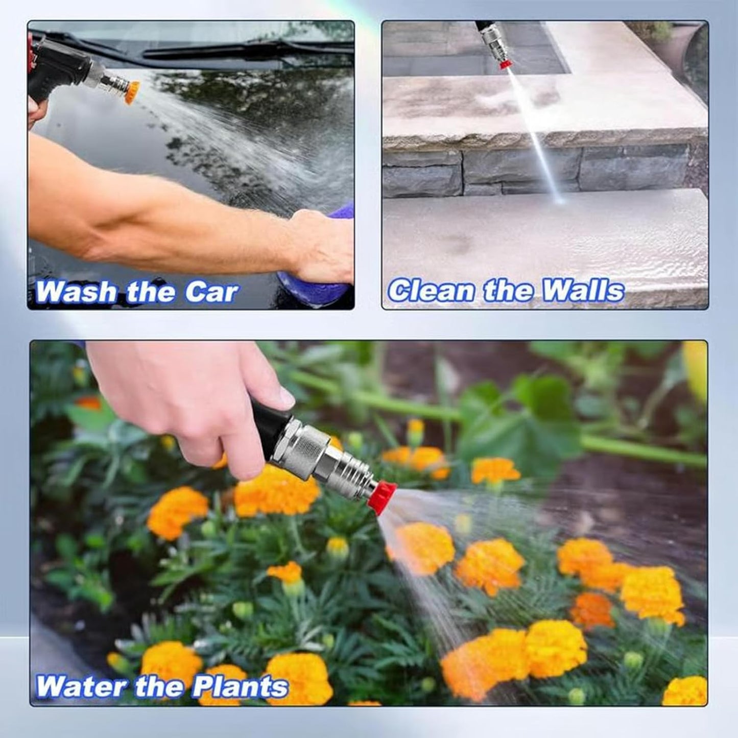 Garden Hose to Mini Power Washer Adapter-3/4 GHT to 1/4