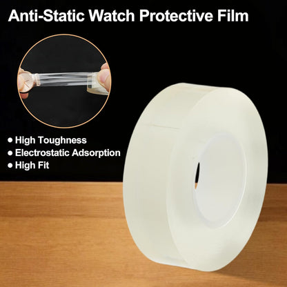 Transparent Tape 5cmWide by 5m Long, Made of polyethylene + Gauze, Easy to Clean Without Adhesive Residue