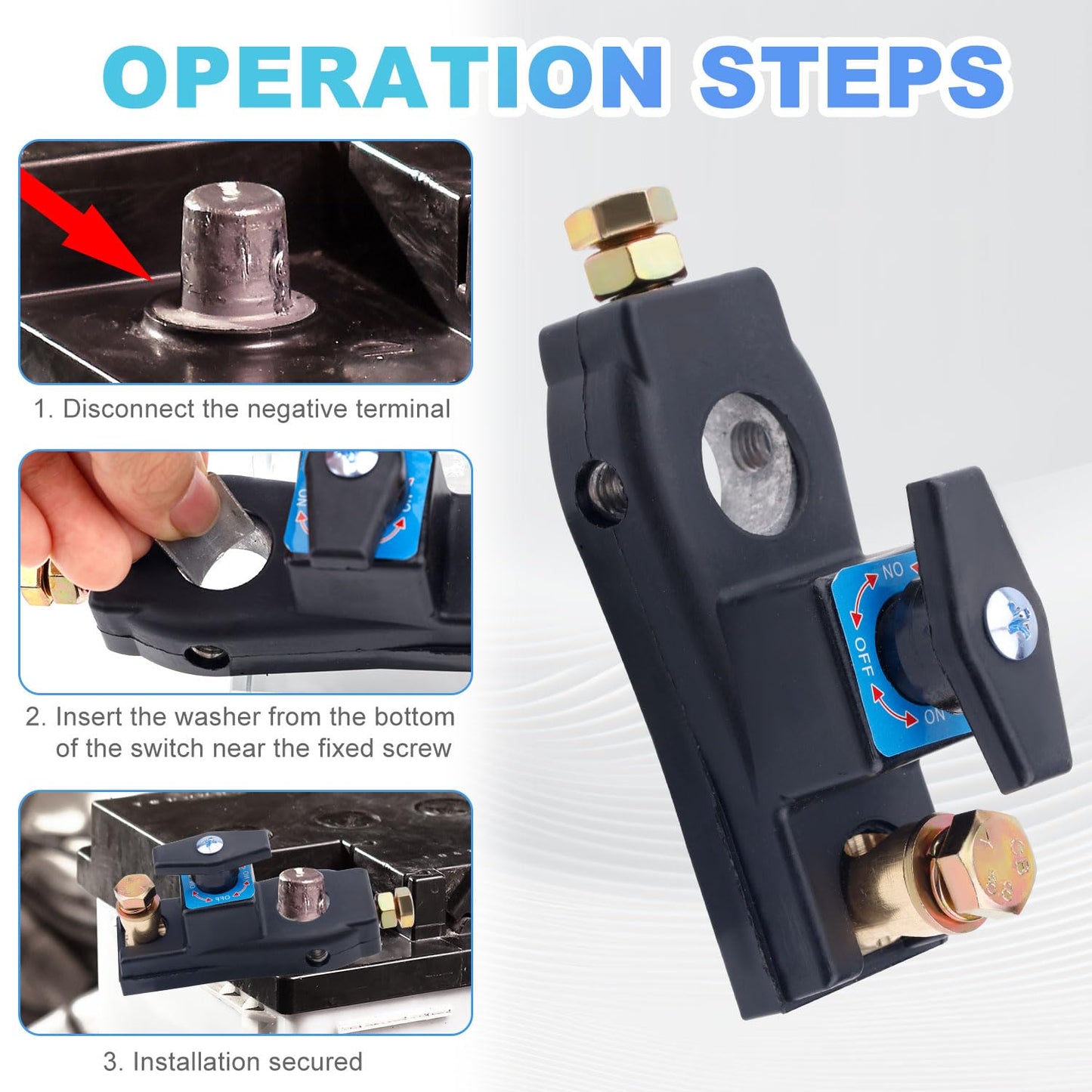 2pcs 12V 24V Heavy Duty Battery Isolator Switches