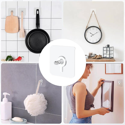 Wall Hangers Without Nails, Picture Hangers,Drill Free Adhesive Hooks