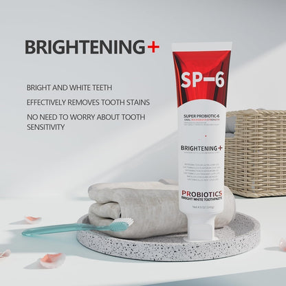 Fresh Mint Flavor SP-6 Probiotic Toothpaste for Teeth Whitening & Gum Health