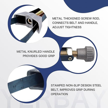 Adjustable Metal Oil Fuel Filter Removal Strap Wrench Tool 60-120mm