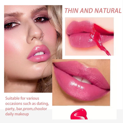 4PCS Peel Off Lip Stain Lip Tint Set - Waterproof Long-Lasting Tear-off Lip Gloss