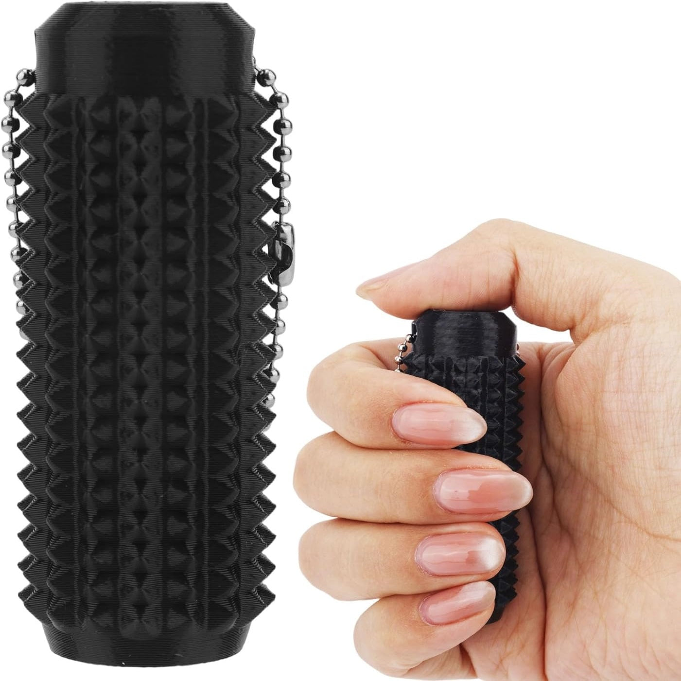 Spiky Sensory Fidget Keychain, Stim Ring Portable Stress Relief Toy