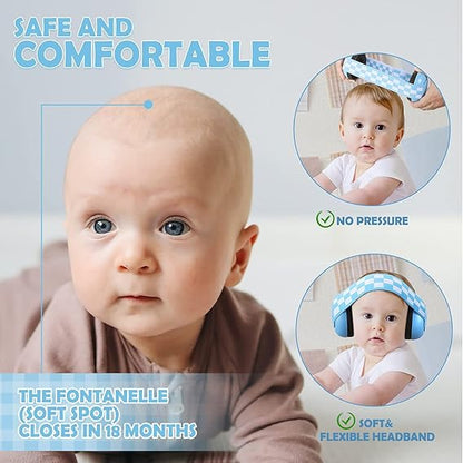 Baby Ear Protection - Noise Cancelling & Adjustable Headphones for Infants 2-24 Months