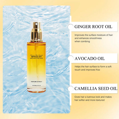 Smoothing Hair Serum Oil Gently Nourishes and Smooths Strands — Daily Hair Care