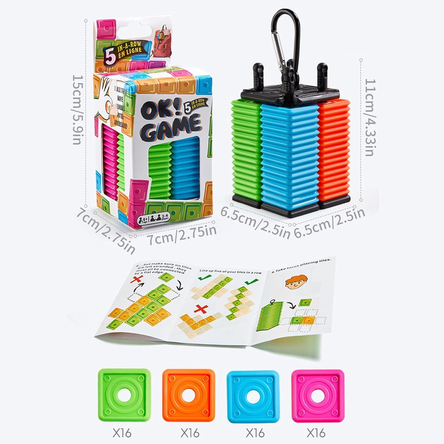 Portable puzzle Gomoku game, outdoor tabletop game