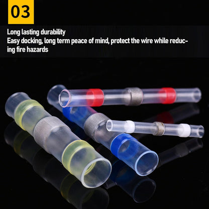 300PCS Heat Shrinkable Wire Connectors Waterproof Sleeve Seal Terminal Kit