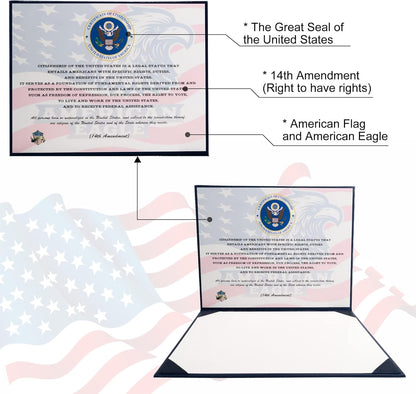 Certificate Holder Folder for US Citizenship