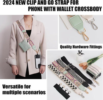 Cell Phone Lanyard Crossbody,Adjustable Cell Phone Strap with Wallet